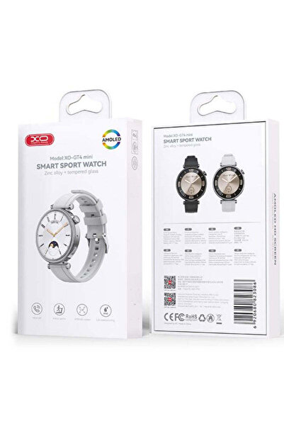 Xo SmartWatch GT 4 Mini, AMOLED, Wireless, Waterproof - Silver