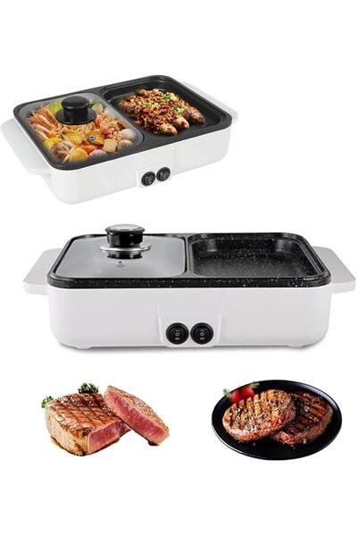 NovalLife Electric Grill Pan 2 Speed Household Multifunctional Small 2L Hot P...