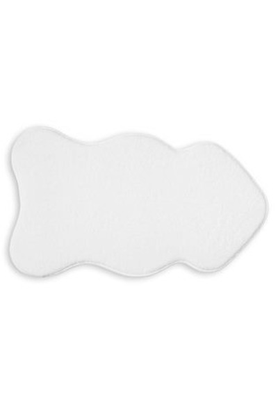 CBD CORAL BEST DEALS Covoras Decorativ din Imitatie de Blana Alba in Forma de...