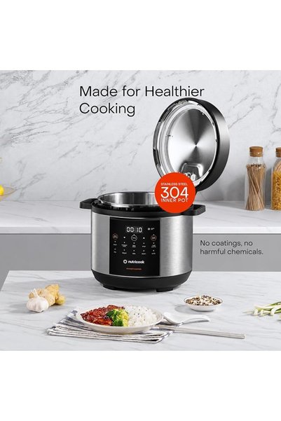 Nutricook قدر ضغط كهربائي سمارت بوت، سعة 4 لتر، 900 واط، 11 برنامج طهي، آمن للاستخدام في غسالة الأطباق