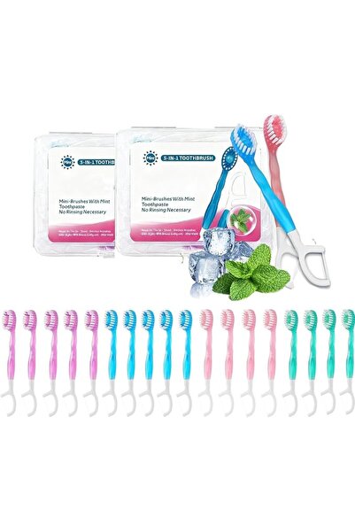 DMG TECH Disposable Toothbrushes, Travel Toothbrush Set, Complete Oral Care A...