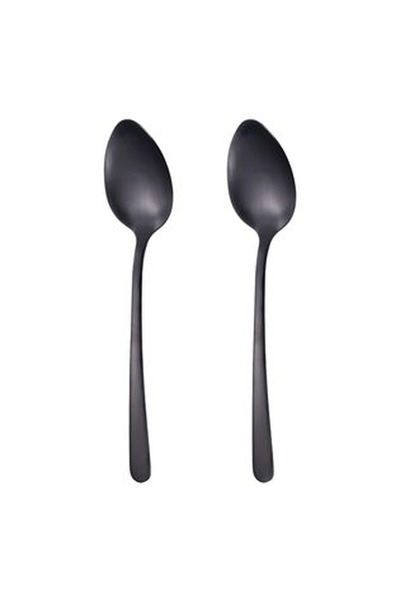 CBD CORAL BEST DEALS Linguri din Otel Inoxidabil Negru "Black" 21cm - 2buc