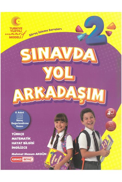 Kırmızı Beyaz Yayınları Kırmızı Beyaz 2. Sınıf Sınavda Yol Arkadaşım Deneme S...
