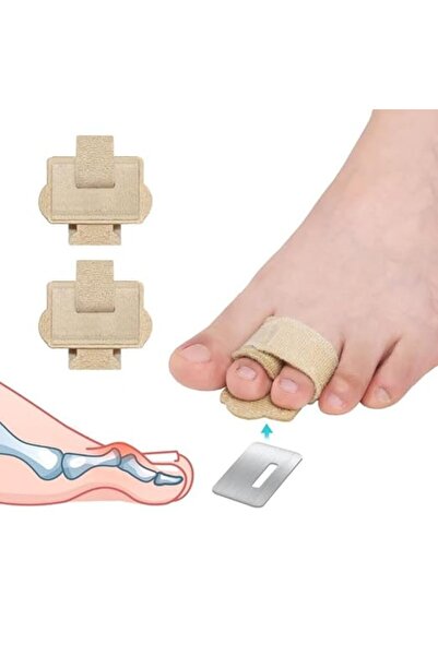 Lonimia لفافات قماشية لتقويم أصابع القدم المدببة، مصحح ودعامة لأصابع القدم لل...