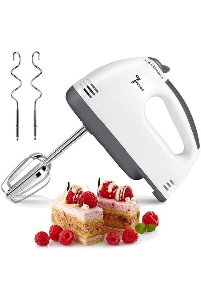 Generic Brand Electric Hand Mixer 600W, 7-Speed Handheld Mixer with Turbo Boo...