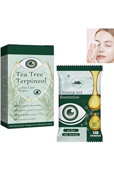 Aputue Eyelid Wipes, 20Pcs Sterile Individually Wrapped Cleansing Wipes, Gent...