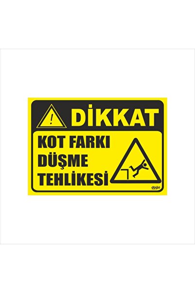 Ferizli Reklam Kot Farkı Fall Hazard Occupational Safety Signs – Warning and ...