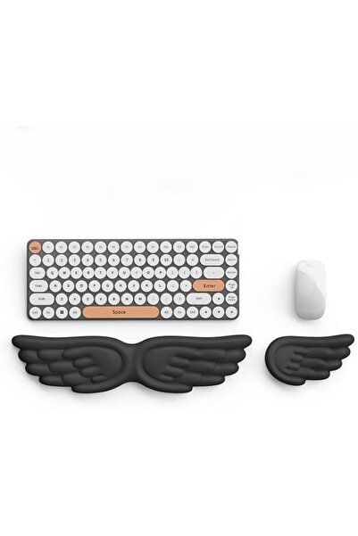 Bukela Angel Wings Keyboard Wrist Rest, 3 in 1 Memory Foam Mouse Wrist Cushio...