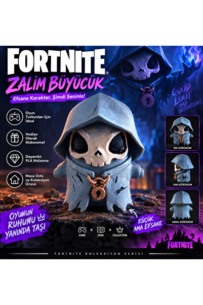 AdaBahçe Tarım Fortnite Zalim Büyücük Figür 11 cm 3D Baskı Dekoratif Figür Oy...