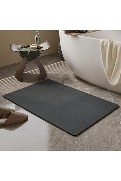 GENERAL Bath Mat, Ultra Absorbent Quick Dry Non-Slip Rubber Backing Thin Bath...