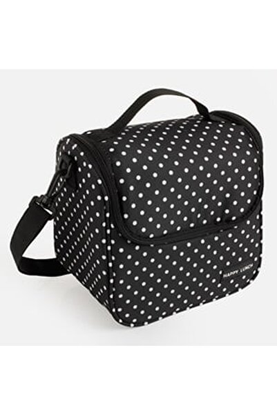 CBD CORAL BEST DEALS Geanta Izoterma Neagra cu Buline 23x14x20cm - 6L, Plastic