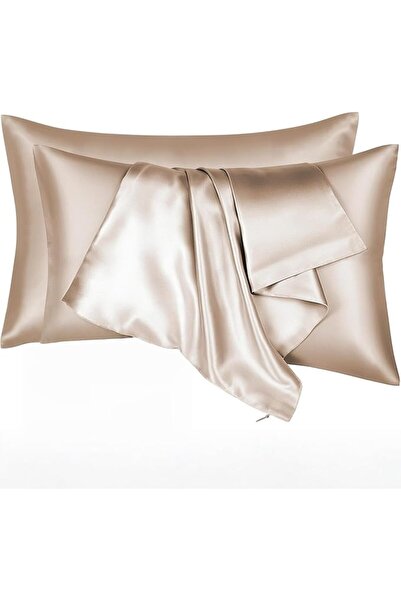 GENERAL Mulberry Silk Pillow Cases 2 Pack, Standard Size 20x26 Inches Hidden ...