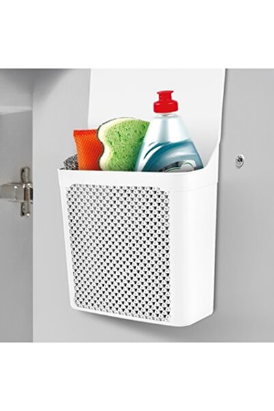 CBD CORAL BEST DEALS Cos Organizator din Plastic Alb cu Suspendare pe Dulap 2...