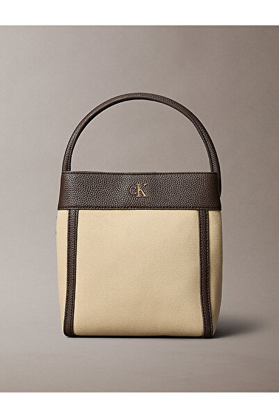Calvin Klein Cotton Canvas Bucket Bag