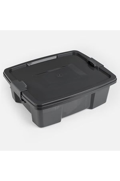 CBD CORAL BEST DEALS Cutie de Depozitare din Plastic Gri cu Capac 3, 5L, 28x2...