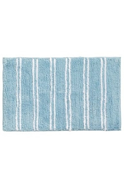 CBD CORAL BEST DEALS Covoras Baie Bleu cu Dungi Albe 60x40cm