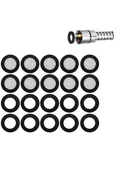 Generic Stainless Steel Shower Head Washer 10pcs, Hose Filter Gasket 19mm wit...