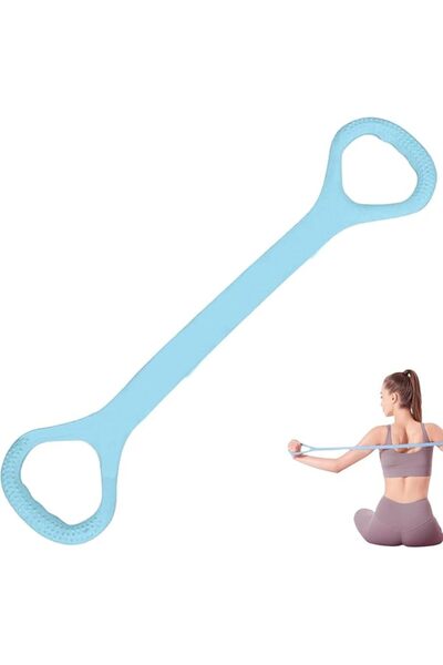 Tazweeq Figure 8 Resistance Band for Arm Shoulder Chest Back Workout, 20lbs L...