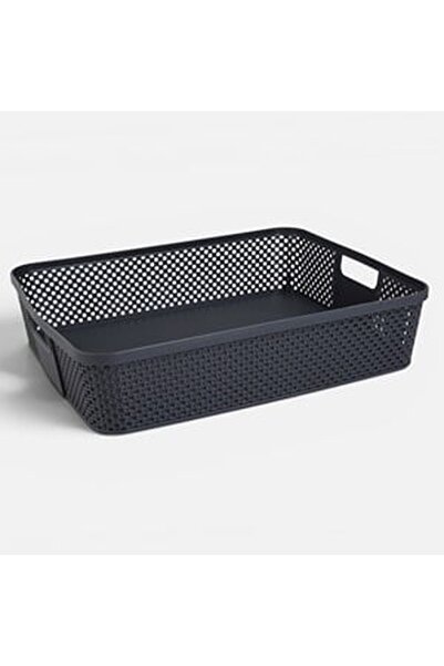 CBD CORAL BEST DEALS Cos de Depozitare din Plastic Perforat Antracit cu Maner...
