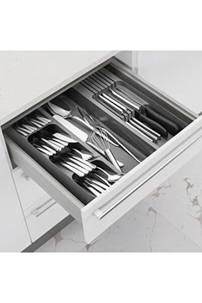 CBD CORAL BEST DEALS Organizator din Plastic Gri cu 8 Compartimente de Sertar...