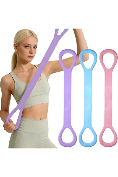 SYOSI 3 Pcs Figure 8 Resistance Bands with Handles, Arm Back Shoulder Leg Exe...
