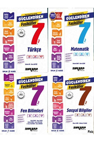 Ankara Yayıncılık 7.SINIF GÜÇLENDİREN YENİ BAĞLAM TEMELLİ FASİKÜL 4'LÜ SET (T...