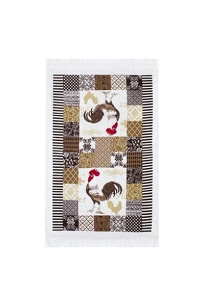 CBD CORAL BEST DEALS Prosop de Bucatarie din Bumbac Ecru Maro Cocos 60x35cm