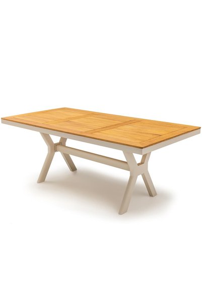 Balconica 100x200 Alüminyum Ahşap Masa