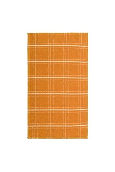 CBD CORAL BEST DEALS Prosop de Bucatarie Galben Mustar cu Carouri Ecru 35x60cm