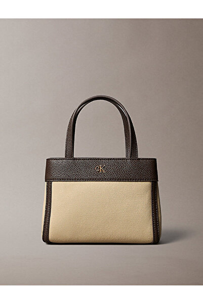 Calvin Klein Cotton Canvas Mini Tote Bag