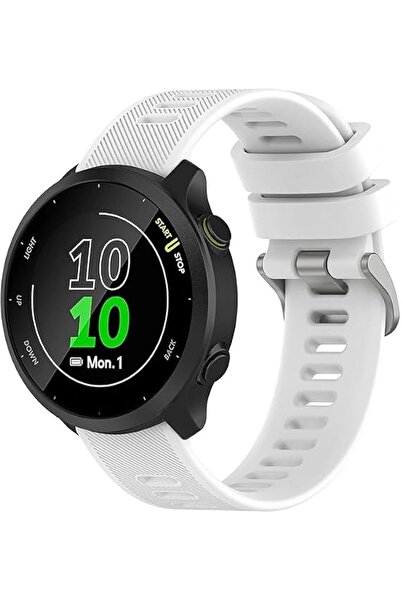 Generic 20mm Watch Strap Compatible with Garmin Forerunner 55/245 – Soft Sili...