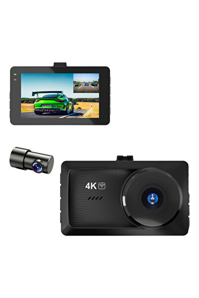 altras ®   Διπλή Κάμερα DVR Αυτοκινήτου, 4K Ultra HD 170 °   Γωνιακή κάμερα, ...