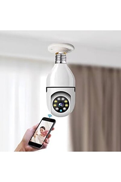 CBD CORAL BEST DEALS Bec - Camera de Supraveghere si Inregistrare WIFI E27, 7...