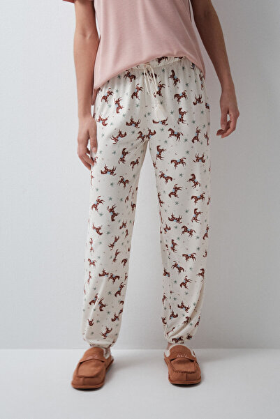 Women'secret Printed horse long trousers