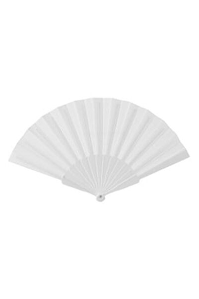 CBD CORAL BEST DEALS Evantai Fabricat Manual din Plastic Alb 23cm