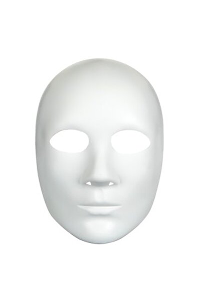 CBD CORAL BEST DEALS Masca Carnaval Alb Full Face fara Expresii, Plastic