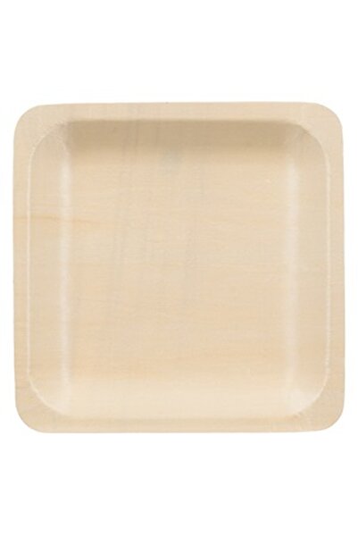 CBD CORAL BEST DEALS Set Farfurii din Lemn 18x18cm - 6buc, 18x18x2 cm