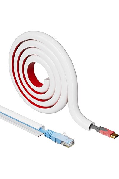 GENERAL White Cord Hider, 78inch Cord Hider Raceway, Wall Cable Hider in Home...
