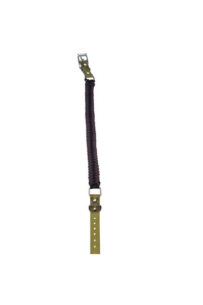moonparacord طوق كلب أسود بني اللون 40 -46 سم