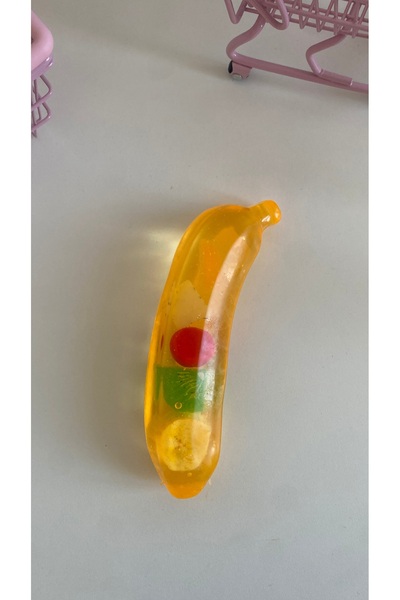 Sakura Konsept Butik Squeezy Banana Muz Kokulu Maltoz Skuşi Squishy Muz Forml...
