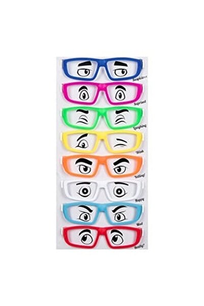 CBD CORAL BEST DEALS Ochelari de Petrecere din Plastic Color - 8buc