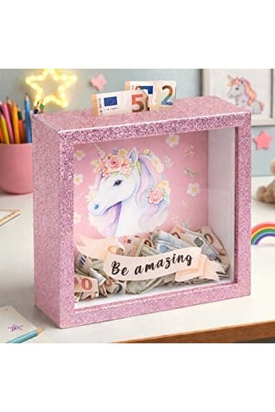 CBD CORAL BEST DEALS Pusculita Unicorn Decorativ 15,5x15,5cm, 15,5x6x15,5cm, ...