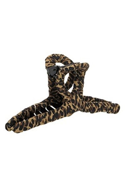 CBD CORAL BEST DEALS Clama Par cu Acoperire Textila & Model Leopard 13cm, 13x6cm