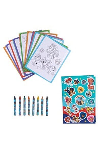 CBD CORAL BEST DEALS Set de Colorat cu Autocolante & Creioane Cerate Paw Patr...