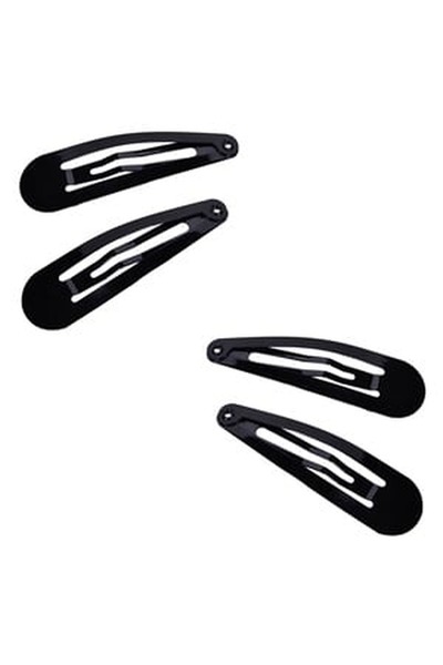 CBD CORAL BEST DEALS Clame Par Negre Metalice 5cm - 4buc, Negru