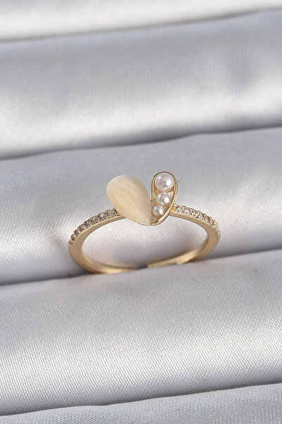 Livenda Brass Silver Color Adjustable Zircon Stone White Enamel Heart Model W...