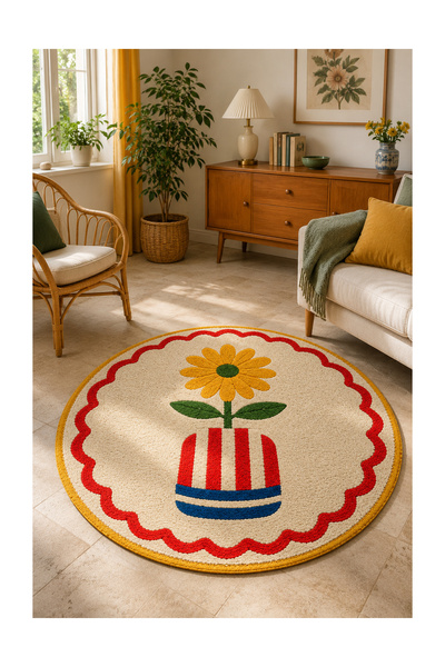 Rugs Modern Halı Rugs Modern Nora Linea Özel Tasarım Bej, Kırık Beyaz ve Turu...