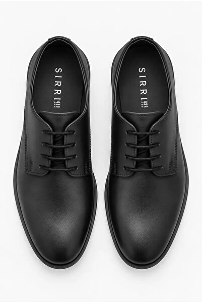 SIRRI Boys' Black Classic Lace-Up Derby Shoes