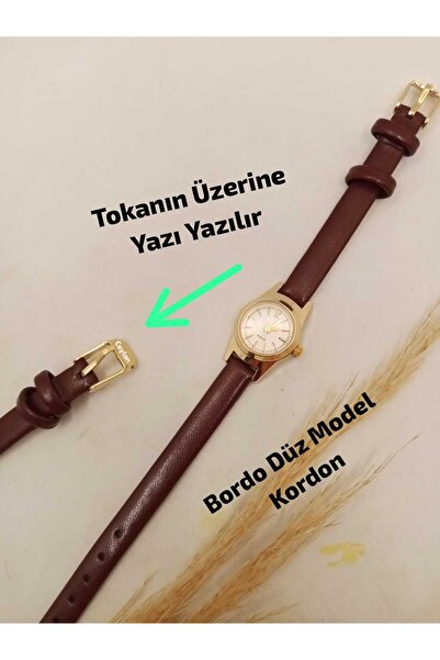 Brality (KİŞİYE ÖZEL YAZI YAZILIR) , Modern Tasarım Vintage Gold Renk Yuvarla...