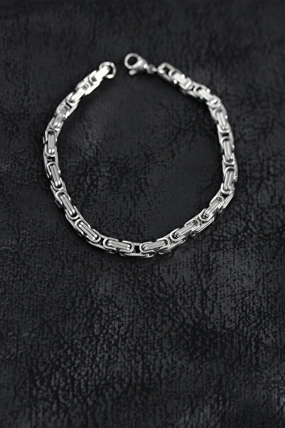 Livenda 316L Steel Silver Color King Chain Men's Bracelet Tj-Eb3781